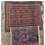 Pair of Vintage Hand-Knotted Wool Rugs ï¿½ Tribal &