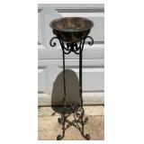Antique wrought iron plant stand. See all pics