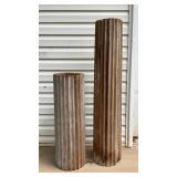 Two Hollow logs for crafting outdoors. Very light