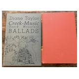 2 Autographed books. Diane Taylor Creek-Music
