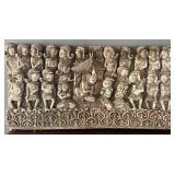 Hand-Carved Southeast Asian Temple Panel ï¿½