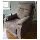 Ashley Furniture Suede Power Recliner - Espresso