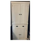 White Atorage Pantry Cabinet 30w 16d 72.5Tall