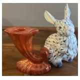 Andrea by Sadek Handpainted Porcelain Rabbit