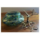 Art Glass  ï¿½ Handblown Organic Form Tree 3.5 Tall