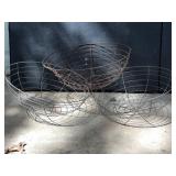 Galvanized Wire Garden Baskets Half Spheres