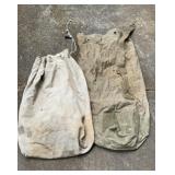 2 Vintage Army bags.