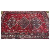Hand Knotted Persian Shiraz Style Wool Area Rug