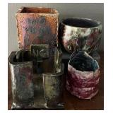 Signed NG Studio Art Pottery Lot- Neil Gillespie