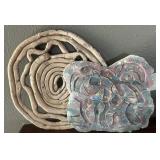 Signed NG Studio Art Pottery Lot Abstract Ceramic