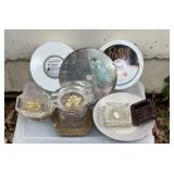 7 ashtrays collected from different hotels two