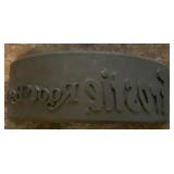 Vintage Frostie Root Beer brass curved printers