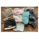 Kitchen towels and oven mitts