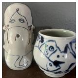 2 Signed Celia Storey Studio Pottery Pieces Vase