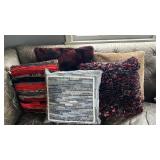 Dreamweavers Pillows, Handmade tie pillows, denim