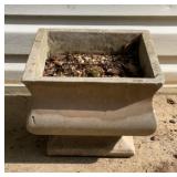 Outdoor concrete planter. Has a few small chips