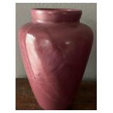 Zanesville Stoneware Pottery Vase Leaf  8.25T