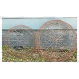 Galvanized Wire Garden Baskets Half Spheres