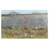 Galvanized Wire Garden Baskets Half Spheres