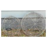 Galvanized Wire Garden Baskets Half Spheres