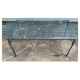 Outdoor iron black table. 36x18x17 has some