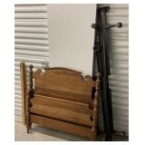 Twin size maple bed frame