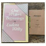 2 Autographed books. Eudora Welty, One writerï¿½s