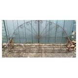 Vintage wrought iron window box planter, 22.5