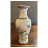 Chinese Porcelain Vase with Bird & Floral Motif ï¿½