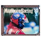 Lot of 3 racing posters with 88 & 89 Marlboro