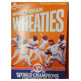 3  1990 Wheaties Cinci Reds Boxes & 4 Colts tags