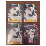 Lot of 4 1996 Darryl Strawberry cards