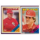 Just Pulled Two 1988 Topps Pete Rose Whitey Herzog