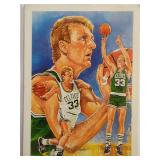 Two 1990 Larry Bird Hoops cards both raw