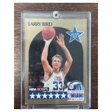 1990 Larry Bird Hoops #2 raw card in hard plastic