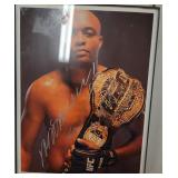 Signed UFC Fighter Anderson Silvia 8x10 frame