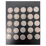 Lot of 25 Buffalo Nickels 1930s