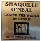 1992 SHAQ Taking The World By Storm Plaque