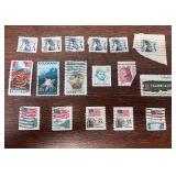 Lot of 17 VTG stamps, see description & pics