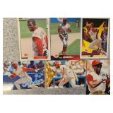 6 card lot Deion Sanders Larkin & R Sanders