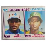 1982 Topps #164 Raines & Henderson 5.5 Beckett