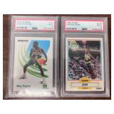 1990 Shawn Kemp & 1991 Gary Payton Graded Cards