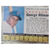 Rare Lot of 2 1960 Post Cereal George Altman card