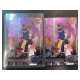 2 1997 Shaquille Oï¿½Neal Metal Universe cards