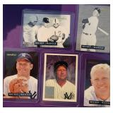 5 VTG Mickey Mantle cards see pics