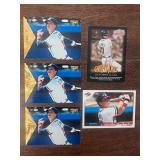 Lot of 5 1990ï¿½s Chipper Jones baseball cards