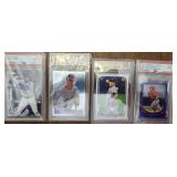 Mixed graded MLB Lot Of 4 cards