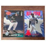 Lot of 2 Ken Griffey Jr. MLB cards. See descriptio