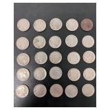 Lot of 25 Buffalo Nickels 1930s