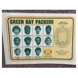 5 VTG 1976 Green bay Packers Laminated Placemat